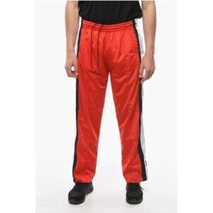 VTNMTS Vetements Tearaway Snap Jersey Track Pants Size M Mens Red